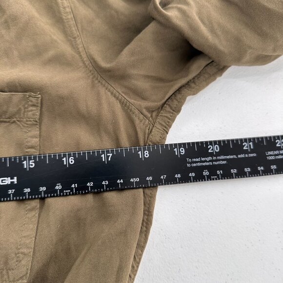 Old Navy Frosted Olive Utility Jumpsuit Pockets M Long Sleeve Drawstring Waist - Picture 3 of 11